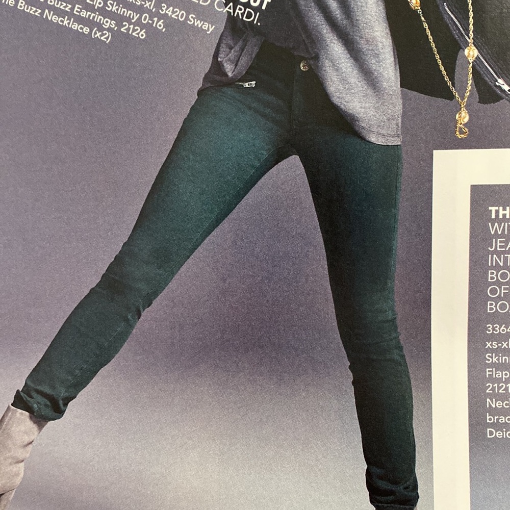 Cabi zip skinny size 10 like new